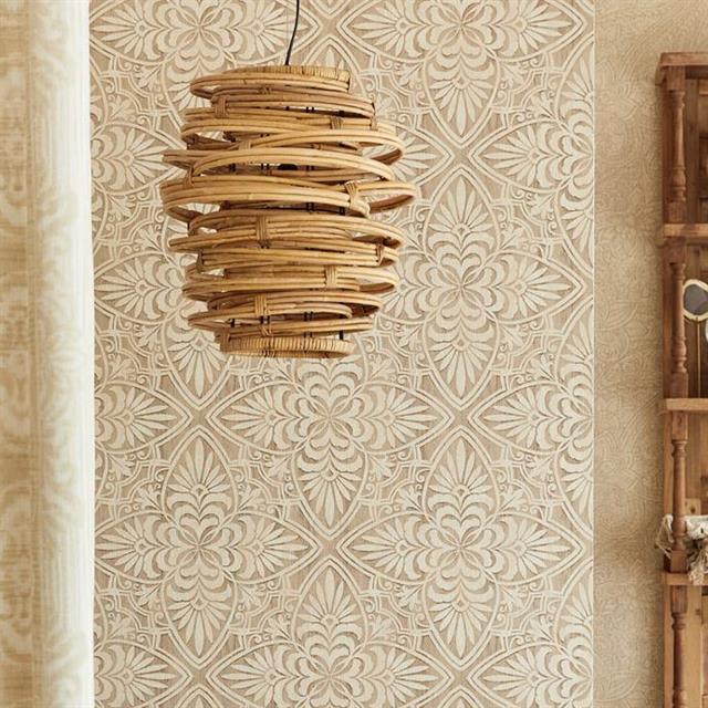 کاغذ دیواری با رنگ بژ؛ طرح‌ها، مدل‌ها و کاربردها